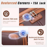 Cobens Expandable Luggage Sets 5 Piece with Detachable Spinner Wheels and TSA Lock,ABS Hard Case Suitcases with Wheels,Carry On Luggage Set