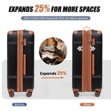 Cobens Expandable Luggage Sets 5 Piece with Detachable Spinner Wheels and TSA Lock,ABS Hard Case Suitcases with Wheels,Carry On Luggage Set