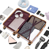 Cobens Luggage Sets 5 Piece Durable Suitcase Set with Spinner Wheels, Hard Shell Carry on Luggage with TSA Lock, Large Checked Travel Suitcases for Men and Women