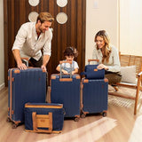 Cobens Luggage Sets 5 Piece Suitcase with Wheels，ABS Hard Case Luggage with Detachable Spinner Wheels，Carry on Luggage Set with TSA Lock （20/24/28 Inch）