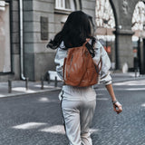 cocururu Women Backpack Purse PU Leather Anti - theft Casual Shoulder Bag Fashion Ladies Satchel Bags