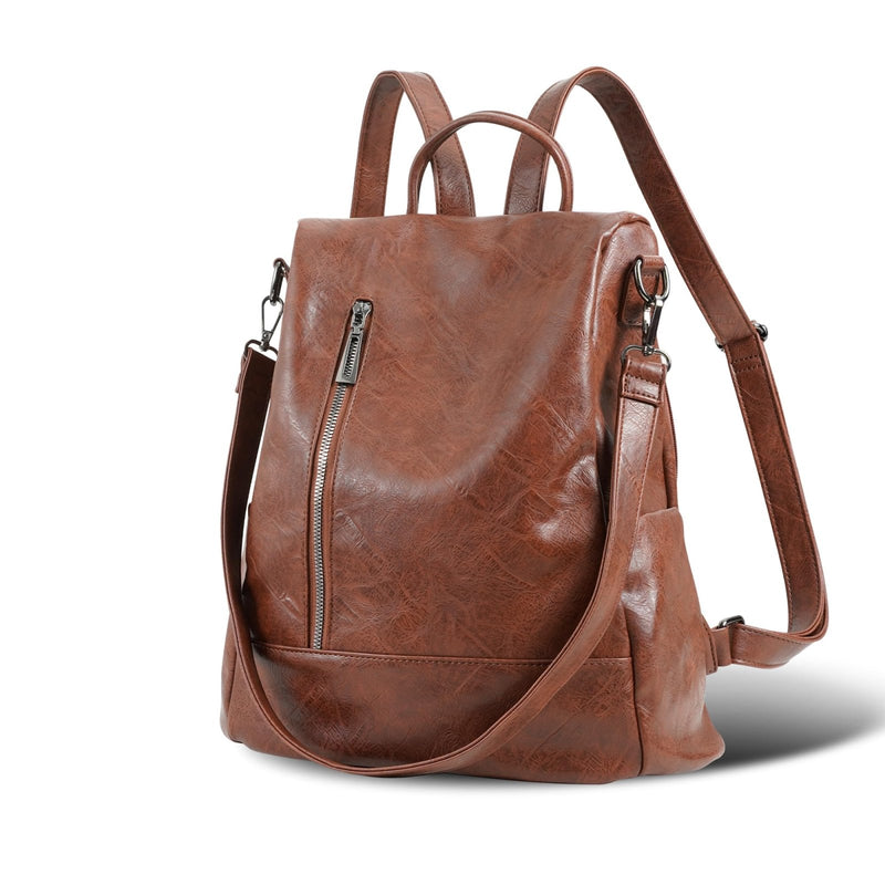 cocururu Women Backpack Purse PU Leather Anti - theft Casual Shoulder Bag Fashion Ladies Satchel Bags