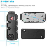 Cogguepe 2 PCS TSA Approved Combination Lock, Suitable for Luggage,Backpacks, Handbags, with 2PCS Spare TSA - 007 Key