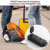 Cogguepe 2 PCS TSA Approved Combination Lock, Suitable for Luggage,Backpacks, Handbags, with 2PCS Spare TSA - 007 Key