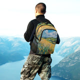 Coikll Van Gogh's Fields Backpack 22L Foldable Daypack for Men Women Travel Camping
