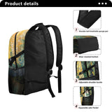 Coikll Van Gogh's Fields Backpack 22L Foldable Daypack for Men Women Travel Camping