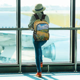 Coikll Van Gogh's Fields Backpack 22L Foldable Daypack for Men Women Travel Camping