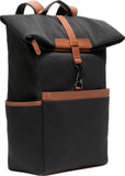 Cole Haan Men's Judson Brushed Twill Backpack, Black/New British Tan