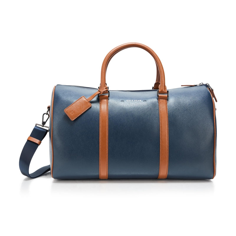 Cole Haan Men's Sloane Pack All, Navy Blazer/New British Tan Saffiano