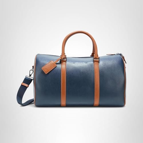 Cole Haan Men's Sloane Pack All, Navy Blazer/New British Tan Saffiano