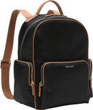 Cole Haan Women's Delancey Nylon Backpack, Black/Golden Honey
