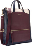Cole Haan Women's Grand Ambition Leather Backpack, Black Garnet/Midnight Moon/Ivory