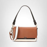 Cole Haan Women's Grand Series Mini Shoulder Bag, Black/White/British Tan