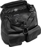 Cole Haan Women's Grand Series Nylon Flap Backpack, Black Solid