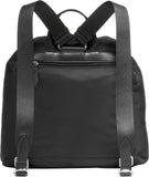 Cole Haan Women's Grand Series Nylon Flap Backpack, Black Solid