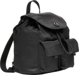Cole Haan Women's Grand Series Nylon Flap Backpack, Black Solid