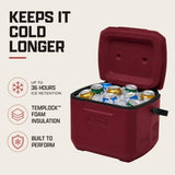 Coleman Chiller 16qt Portable Cooler with Ice Retention and 2-Way Heavy Duty Handles, Leak Resistant, Great for Camping, Concerts, Sports, and More, Cranberry