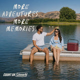 Coleman Chiller 16qt Portable Cooler with Ice Retention and 2-Way Heavy Duty Handles, Leak Resistant, Great for Camping, Concerts, Sports, and More, Cranberry