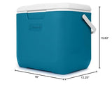 Coleman Chiller 30qt Insulated Portable Cooler with Ice Retention & Large Carry Handle, Made in USA, Great for Camping, Tailgating, Parties, Sports, Concerts & More