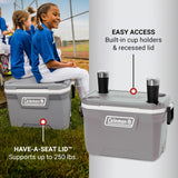 Coleman Classic Series Insulated Portable Cooler, Leak - Resistant Outdoor Hard Cooler Keeps Ice up to 5 Days, 52/70/120/150 Quart
