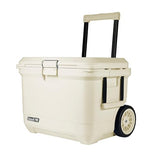 Coleman Pro Heavy-Duty 55qt Wheeled Ultra-Light Premium Hard Cooler, Extra-Thick Insulation Keeps Ice up to 5 Days, 92-Can Capacity, Heavy-Duty Wheels