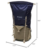 Columbia Tandem Trail 22L Backpack, Collegiate Navy/Stone Green, One Size