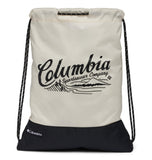 Columbia Unisex Zigzag Drawstring Pack, Dark Stone/Black, One Size