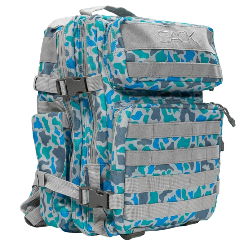 Combat Iron 25L Military Tactical Backpack for Men & Women, Molle Daypack Bug Out Bag, Hiking, Camping, Travel Rucksack with Bottle Holder, Coastal Duck Camo