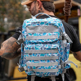 Combat Iron 25L Military Tactical Backpack for Men & Women, Molle Daypack Bug Out Bag, Hiking, Camping, Travel Rucksack with Bottle Holder, Coastal Duck Camo