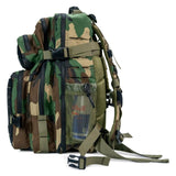Combat Iron 35L Military Tactical Backpack for Men & Women, Molle Daypack Bug Out Bag, Hiking, Camping, Travel Rucksack with Bottle Holder, Woodland BDU Camo