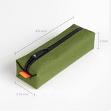 Comfyable Small Toiletry Bag for Men, Slim Mini Toothbrush Case, Mini Dopp Kit Bag for Electronics, Tech, Gym, Water - Resistant Essentials Pouch, Green