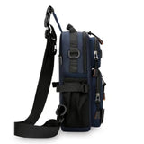 Compact Sling Bag Crossbody Chest Backpack with Multi Pockets Oxford Fabric Lightweight Travel Daypack for Men & Women Daily Carry