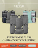 Compression Packing Cubes for Travel by TRIPPED – 6 - Piece Premium Set with Laundry & Shoe Bag, Space Saving Travel Organizer Bags for Suitcase & Carry - On Luggage (Grey)