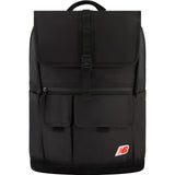 Concept One New Balance Flap Duffel Backpack, Legacy Icon Commuter Travel Bag for Men and Women, Black, 19 Inch