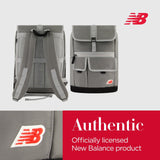 Concept One New Balance Flap Duffel Backpack, Legacy Icon Commuter Travel Bag for Men and Women, Grey, 19 Inch