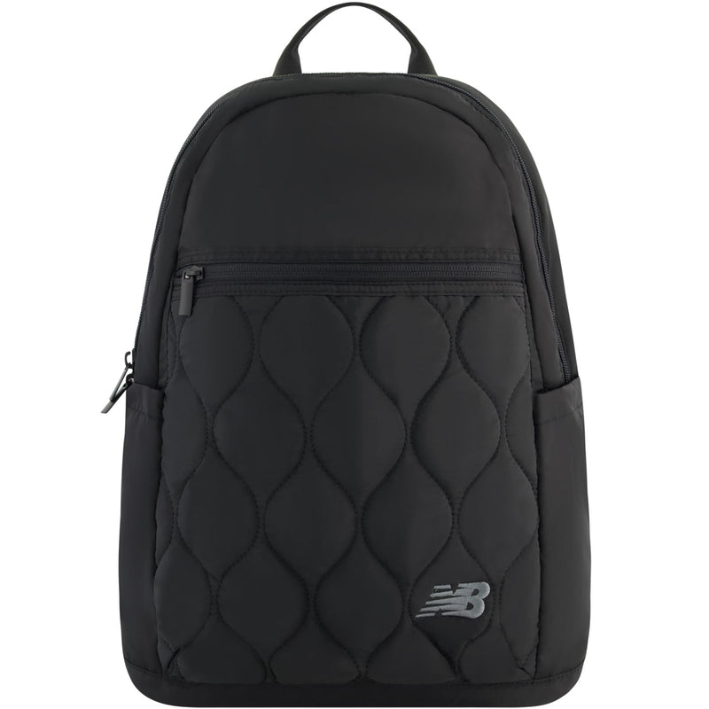 Concept One New Balance Laptop Backpack, Quilted Commuter Travel Bag for Men and Women, Black, 19 Inch