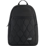 Concept One New Balance Laptop Backpack, Quilted Commuter Travel Bag for Men and Women, Black, 19 Inch
