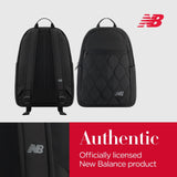 Concept One New Balance Laptop Backpack, Quilted Commuter Travel Bag for Men and Women, Black, 19 Inch