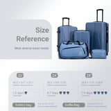 CONCEPTEN 20/24/28 Inch Hardshell Suitcase Set, ABS Luggage Set with TSA Lock 5 Piece