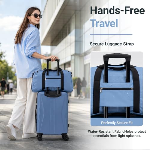CONCEPTEN 20/24/28 Inch Hardshell Suitcase Set, ABS Luggage Set with TSA Lock 5 Piece