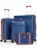 CONCEPTEN Luggage Sets 5 Piece, Suitcases with Wheels, Hardshell Suitcase Set, ABS Carry on Luggage Set with TSA Lock, Travel Luggage