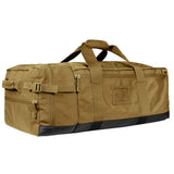 Condor Colossus Duffel Bag - 3 in 1 Rugged Tactical Gear Bag - Backpack/Duffle/Shoulder - Lightweight Multicompartment with 52L Storage - Coyote Brown (Military, Outdoors, First Responders)
