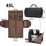 Convertible Garment Bag, Carry-On Suit Bag with Shoulder Strap