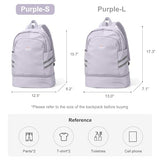 coofay Gym Backpack For Women Waterproof Sports Backpack With Shoe Compartment Lightweight Travel Backpacks Small Gym Bag Dance Volleyball Backpacks