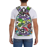 Cool Graffiti Novelty Pattern Backpack School Bag Lightweight Bookbag Casual Daypack for Girls Boys Kids Women Men Travel Laptop 16 Inch