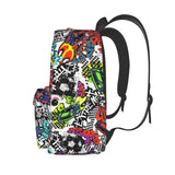 Cool Graffiti Novelty Pattern Backpack School Bag Lightweight Bookbag Casual Daypack for Girls Boys Kids Women Men Travel Laptop 16 Inch