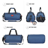 Cool NEW! Duffel Style Carry On Sports Travel Bag with Shoulder Strap, Zippered Compartments