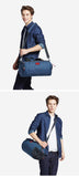 Cool NEW! Duffel Style Carry On Sports Travel Bag with Shoulder Strap, Zippered Compartments