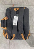 CoolBELL 17.3 Inches Convertible Laptop Messenger Bag Shoulder Bag Canvas Backpack Oxford Cloth Multi - Functional Briefcase For Men Women (Canvas Black)