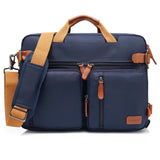 CoolBELL Convertible Backpack Messenger Shoulder Bag Laptop Case Handbag Business Briefcase Multi-Functional Travel Rucksack Fits 15.6 Inch Laptop for Men/Women (Blue)